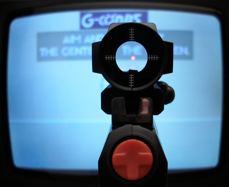 Joytech Sharp Shooter 2 Arcade Light Gun Blick durch das Visier