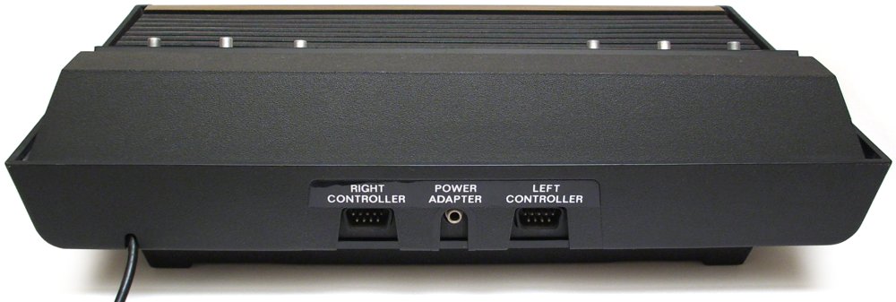 Atari VCS 2600 Konsole Rückansicht